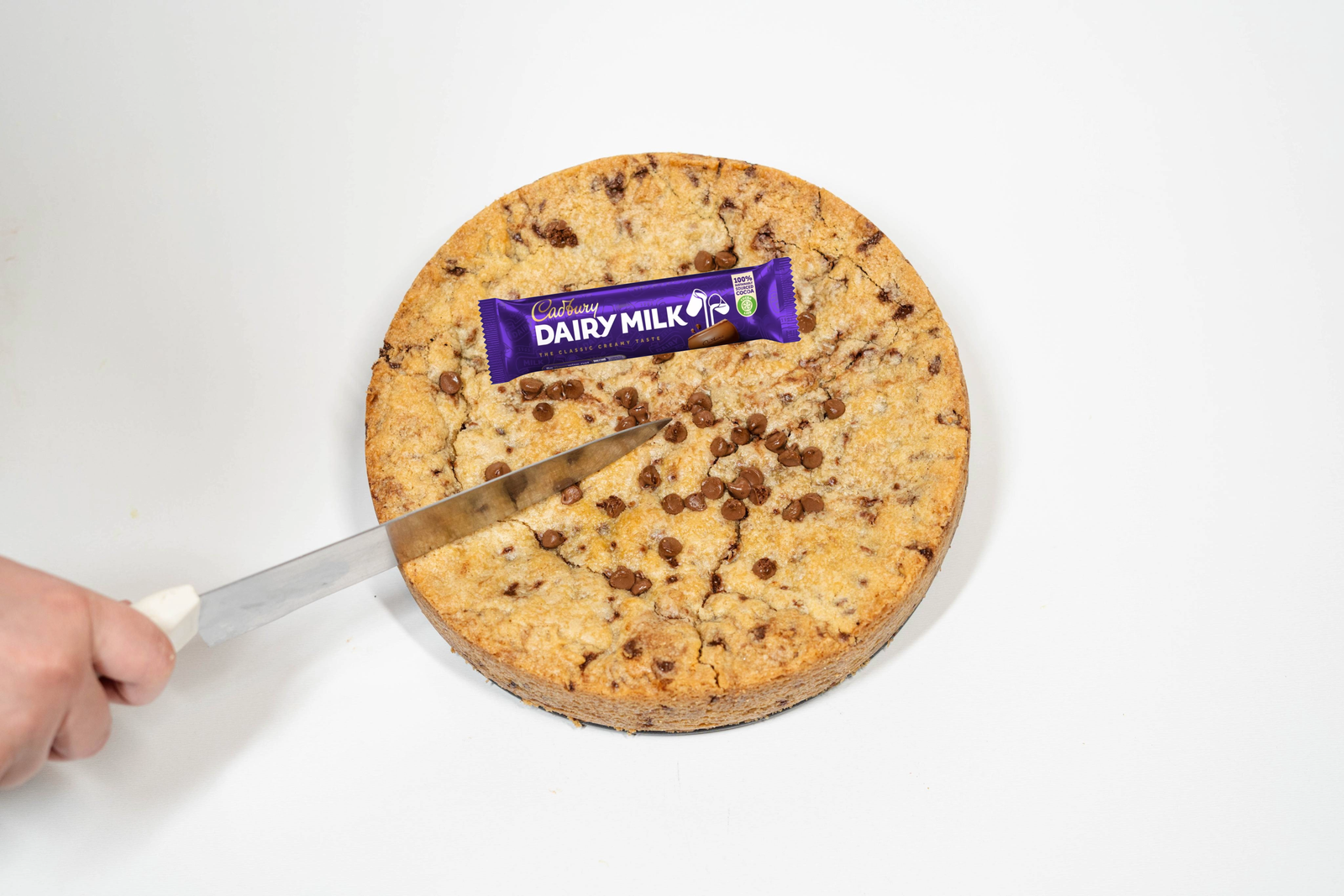 Dairy Milk & Caramel Freddo Cookie Pie